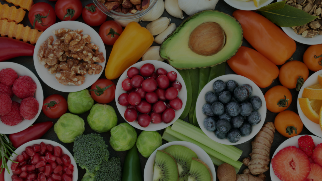 plusieurs fruits et légumes